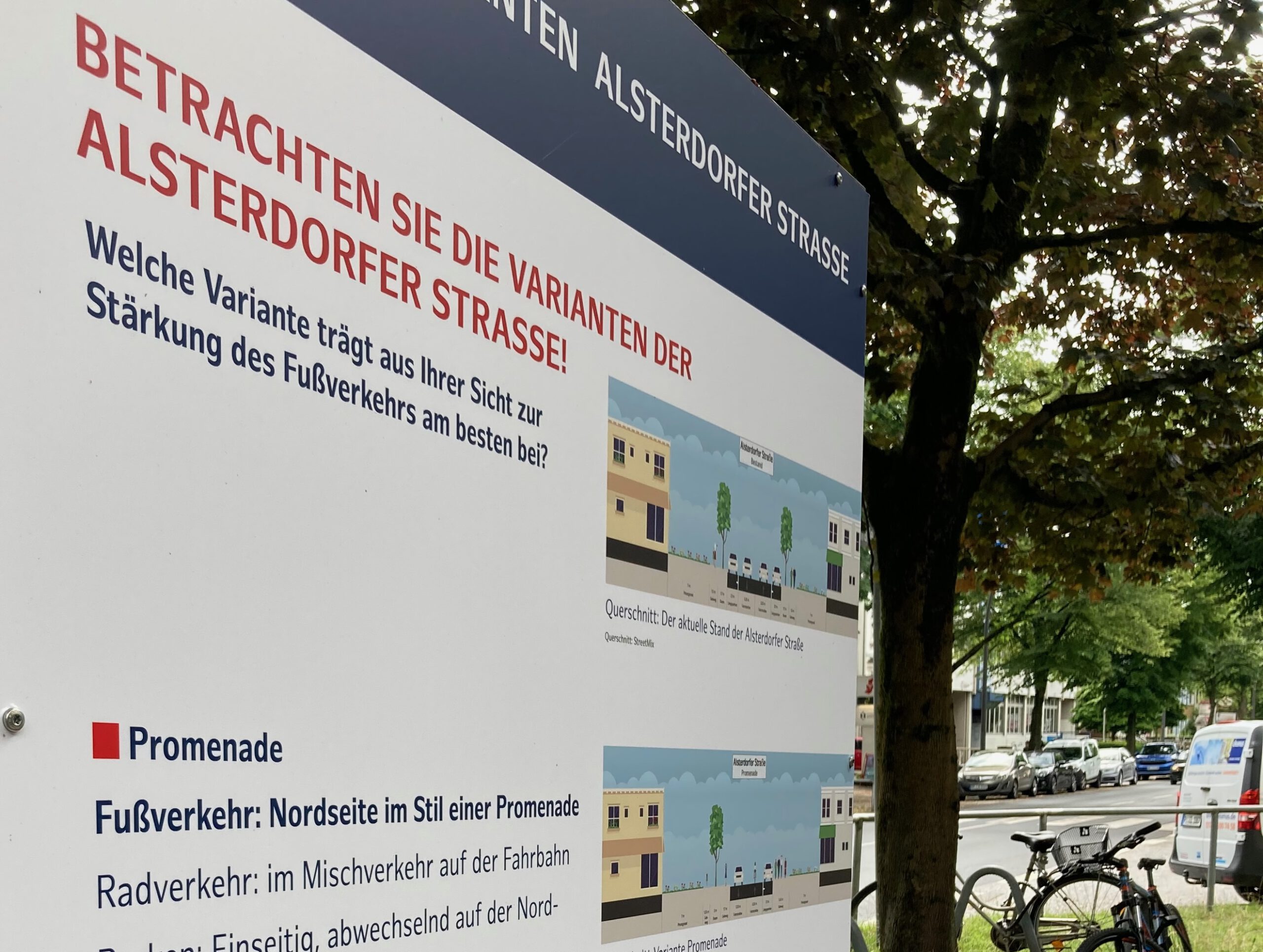Fußverkehrsstrategie Alsterdorf jetzt für alle sichtbar!