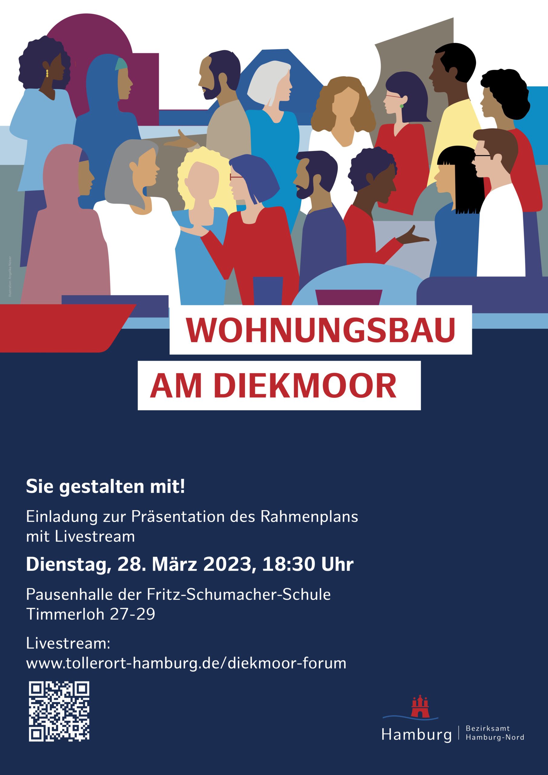 Plakat Abschlusspräsentation Rahmenplan Diekmoor