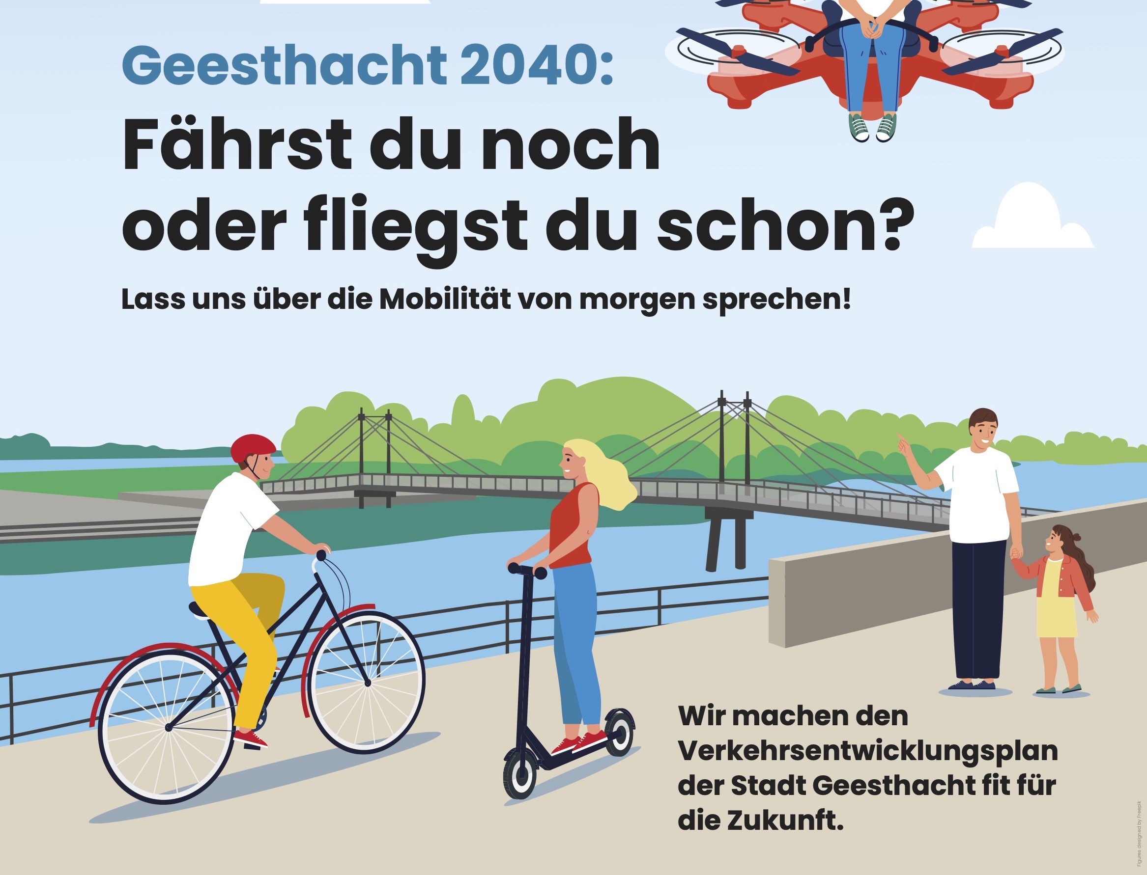 Bürgerforum zur Fortschreibung des VEP Geesthacht: Fährst du noch oder fliegst du schon im Jahr 2040?